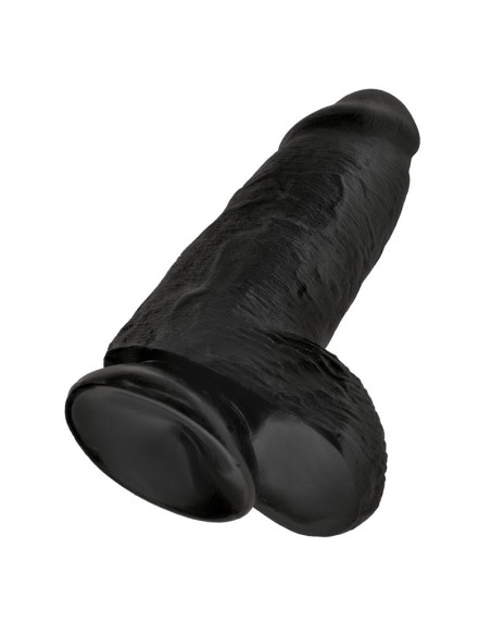 Dildo con Testiculos 9 Chubby Negro