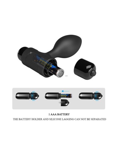 Plug Anal con Vibracion Silciona