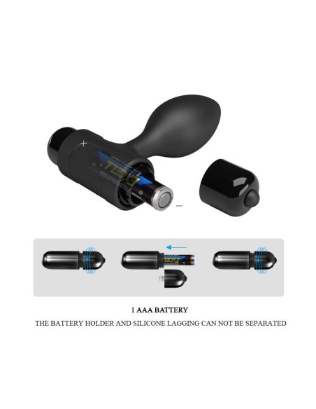 Plug Anal con Vibracion Silciona