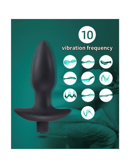 Spear Plug Anal con Vibracion USB Silicona