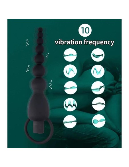 Marbe Cadena Anal con Vibracion USB Silicona Marbe Cadena Anal con Vibracion USB Silicona