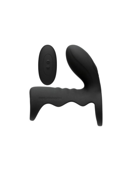 Jaula para el Pene con Vibracion y Control Remoto Negro