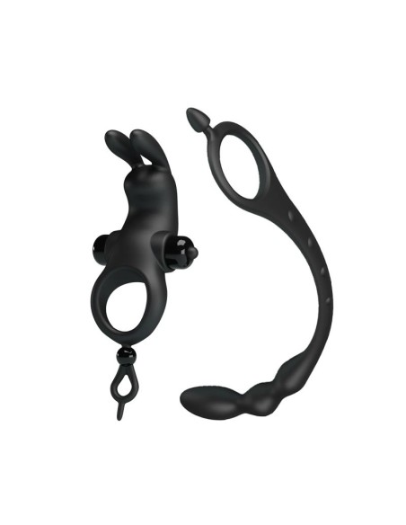 Anillo Vibrador con Cadena Anal Desmontable Anillo Vibrador con Cadena Anal Desmontable