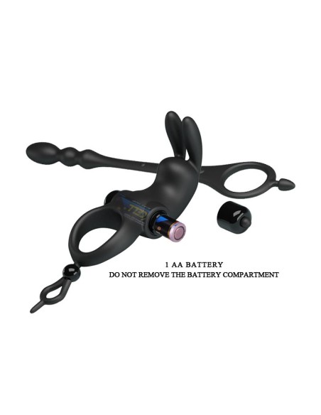 Anillo Vibrador con Cadena Anal Desmontable Anillo Vibrador con Cadena Anal Desmontable