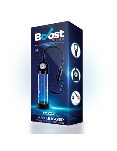 Bomba Manual con Medidor para el Pene PSX03 Transparente