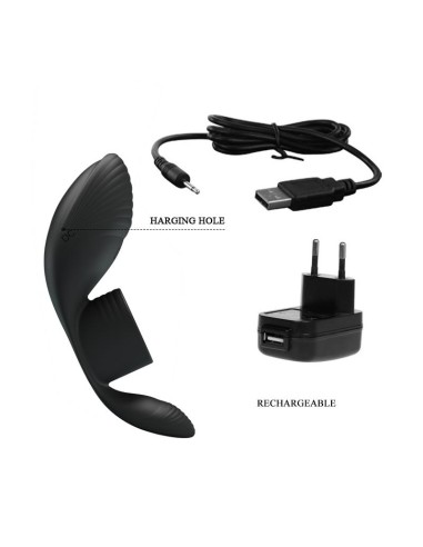 Anillo para el Pene con Vibracion USB Silicona