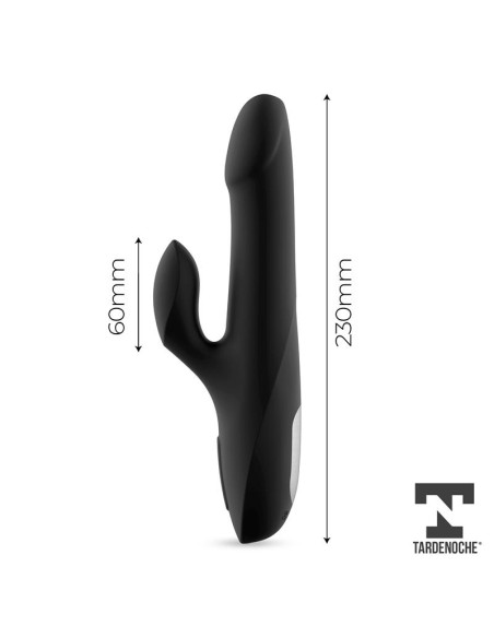 Squidy Vibrador Funcion de Movimiento Up and Down y Bolas Rotadoras USB Silicona