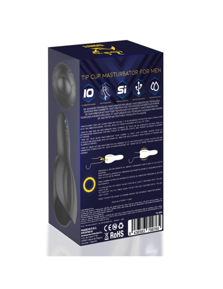 Tiper Copa Masturbadora para el Pene Silicona USB
