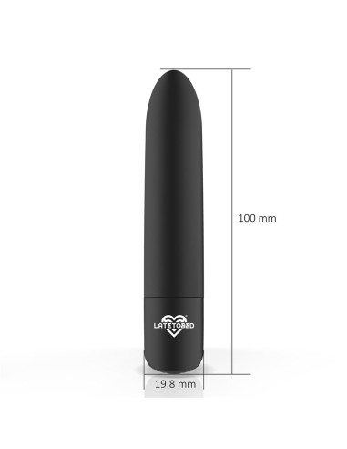 Shoty Bala Vibradora USB 10 Velocidades Potente Motor Negro