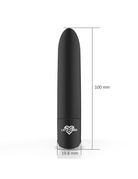 Shoty Bala Vibradora USB 10 Velocidades Potente Motor Negro