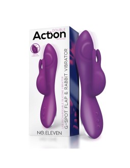 No Eleven Vibrador con Conejito Punto G y Fucion de Pulsacion USB Margnetico Silicona
