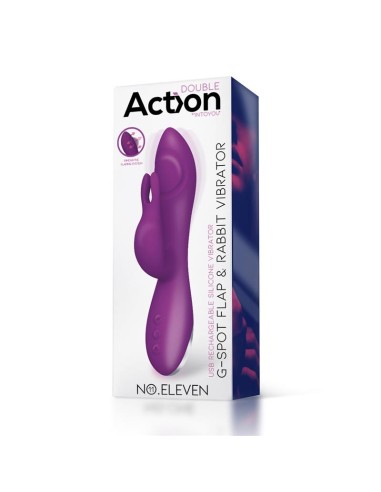 No Eleven Vibrador con Conejito Punto G y Fucion de Pulsacion USB Margnetico Silicona