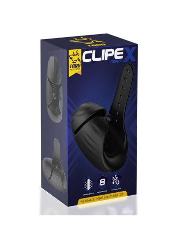 Clipex Masturbador Masculino Ajustable con Sistema de Clip Silicona Premium USB Magnetico