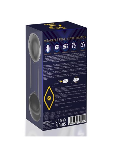 Clipex Masturbador Masculino Ajustable con Sistema de Clip Silicona Premium USB Magnetico