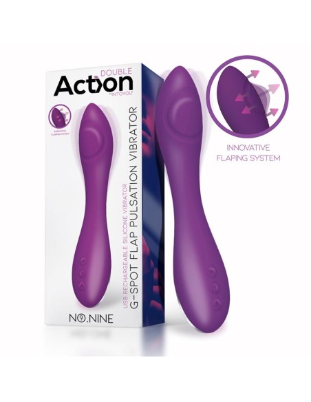 No Nine Vibrador Punto G Funcion de Pulsacion USB Magnetico Silicona No Nine Vibrador Punto G Funcion de Pulsacion USB Magnetico Silicona