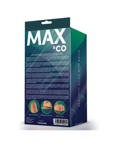 Saul Dildo Realista con Testiculos Natural 825 21 cm