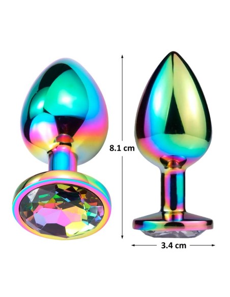 Space Journey Plug Anal Multicolor y Joya Talla M