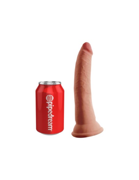 Dildo Triple Densidad 7 Caramelo Dildo Triple Densidad 7 Caramelo