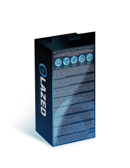 Dildo Realista con Testiculos Material Cristalino 18 cm Dildo Realista con Testiculos Material Cristalino 18 cm