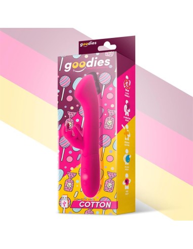 Cotton Vibrador Punto G y Conejito USB Silicona Fuchsia