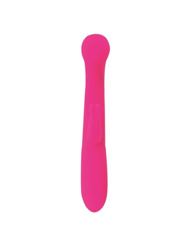Cotton Vibrador Punto G y Conejito USB Silicona Fuchsia