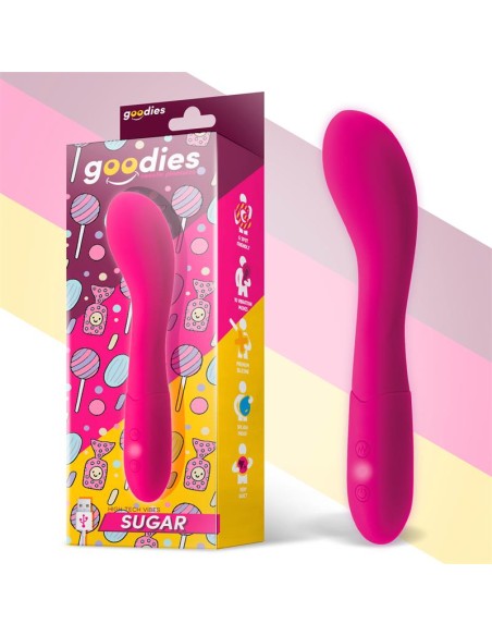 Sugar Vibrador Punto G USB Silicona Fushsia