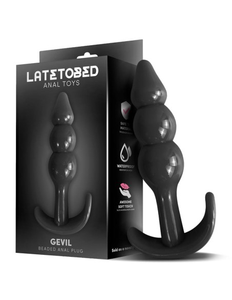 Gevil Plug Anal en Ancla Negro Gevil Plug Anal en Ancla Negro
