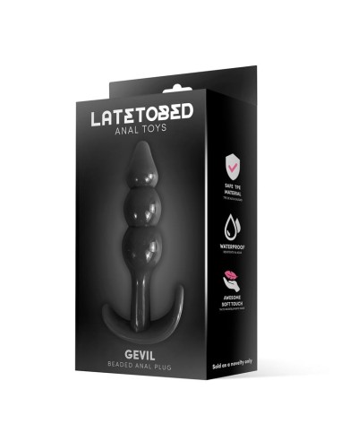 Gevil Plug Anal en Ancla Negro