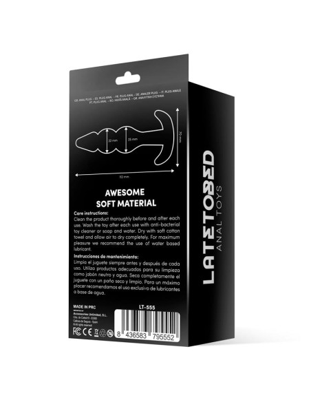 Gevil Plug Anal en Ancla Negro Gevil Plug Anal en Ancla Negro