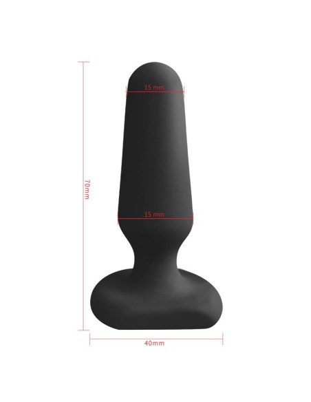 Doon Plug Anal de Silicona Negro Doon Plug Anal de Silicona Negro