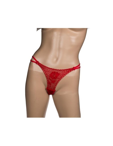 Tanga en Rosa Rojo