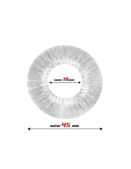 Anillo para el Pene Striped Super Flexible 19 cm Transparente 2