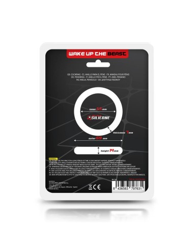 Anillo para el Pene Silicona Solida 55 cm Negro