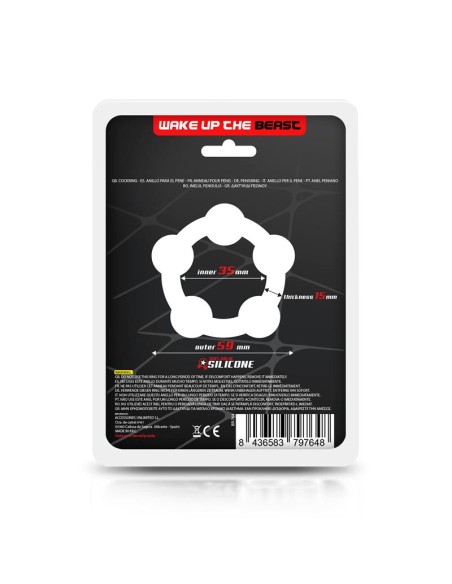 Anillo para el Pene Silicona Solida 35 cm Negro