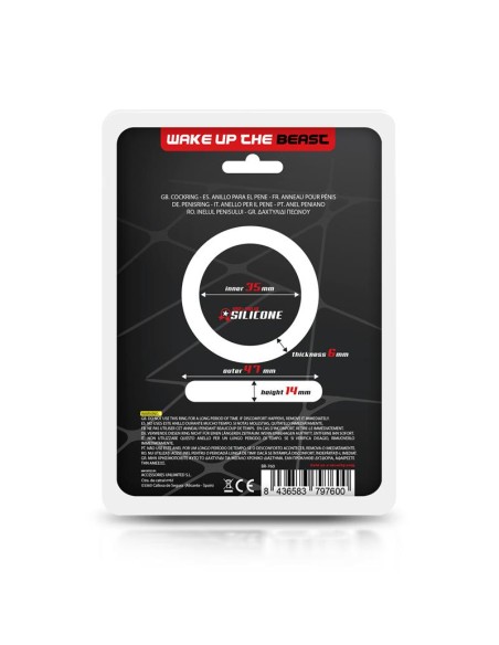 Anillo para el Pene Forma Plana Silicona Solida 35 cm Negro Anillo para el Pene Forma Plana Silicona Solida 35 cm Negro