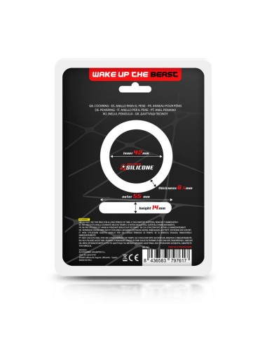 Anillo para el Pene Silicona Solida 42 cm Negro