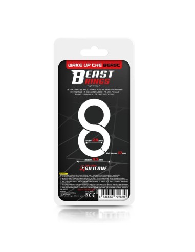 Anillo Doble para el Pene 100 Silicona Liquida 2 cm Negro