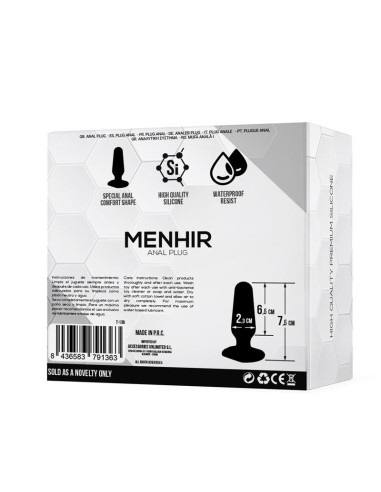 Menhir Plug Anal Silicona Negro