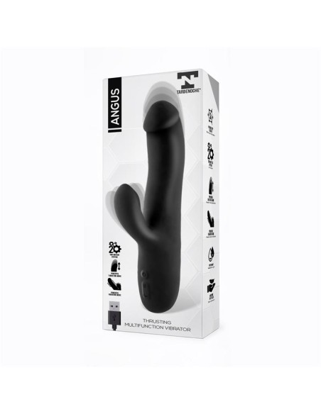 Angus Vibrador con Funcion de Movimiento Thrusting 2 Motores Silicona USB