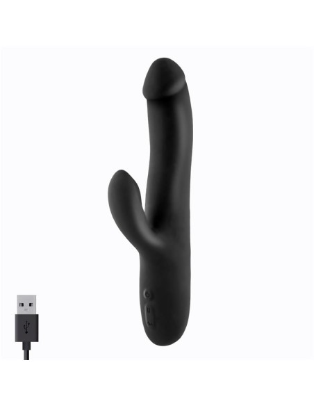 Angus Vibrador con Funcion de Movimiento Thrusting 2 Motores Silicona USB