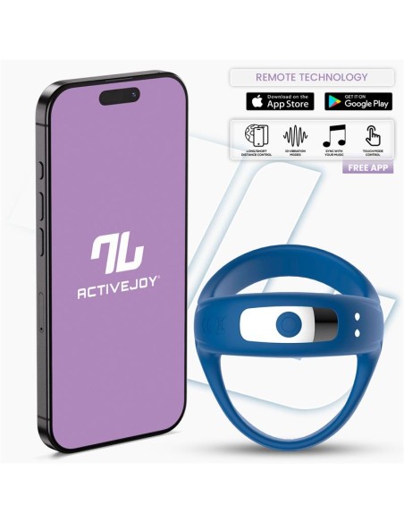 Rank Anillo Vibrador con App Azul Rank Anillo Vibrador con App Azul