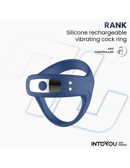 Rank Anillo Vibrador con App Azul Rank Anillo Vibrador con App Azul