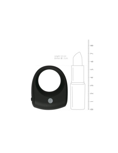 Anillo para Pene con Vibracion Silicona Negro