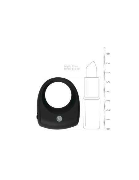 Anillo para Pene con Vibracion Silicona Negro