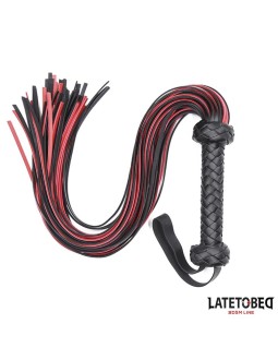 Flogger 65cm Negro y Rojo 2