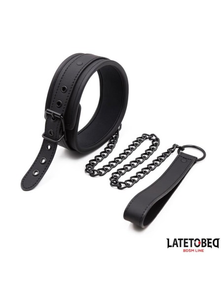 Set Collar y Correa Neopreno Negro