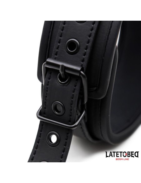 Set Collar y Correa Neopreno Negro