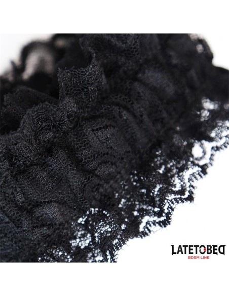 Esposas para Pies de Encaje Elastico Negro