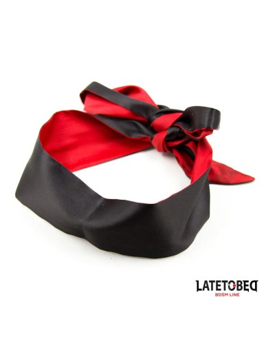 Antifaz de Saten Rojo y Negro