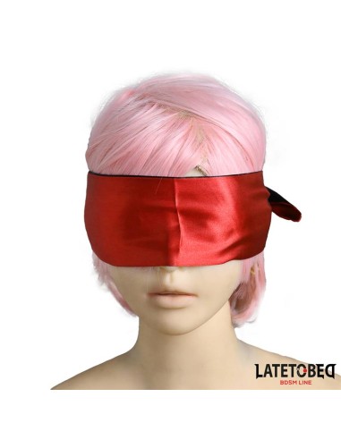 Antifaz de Saten Rojo y Negro